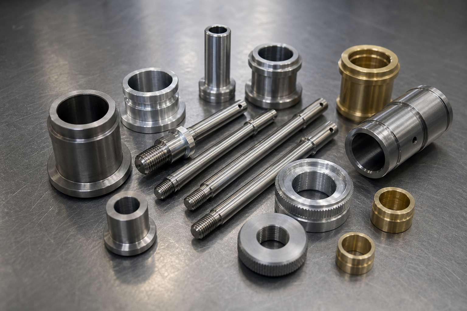 Small Precision Turned Parts: Buyer Guide for CNC RFQs Representative small precision CNC turned parts for RFQ review