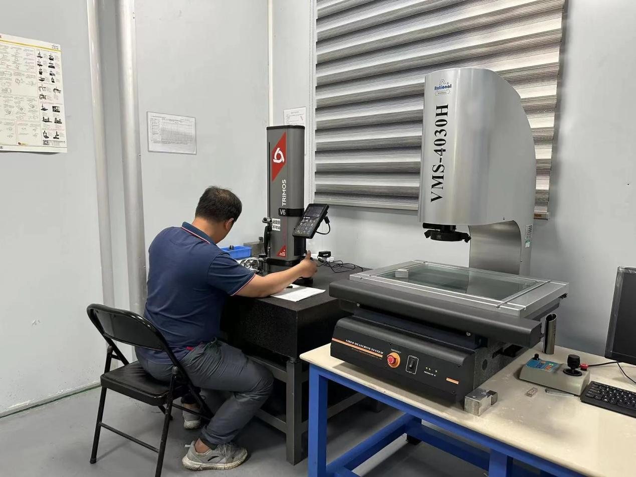 CMM quality inspection room for machined parts