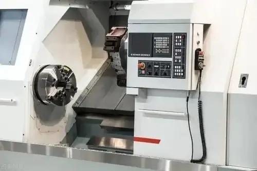 CNC turning machine control and chuck area