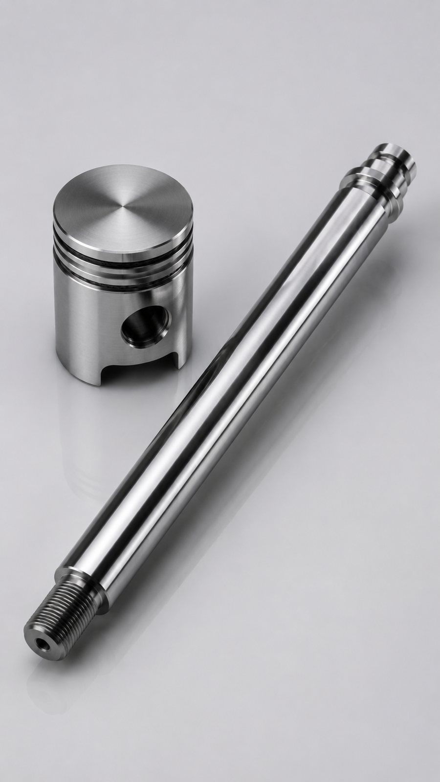 CNC Turned Shafts & Pins CNC turned shaft and piston sample parts