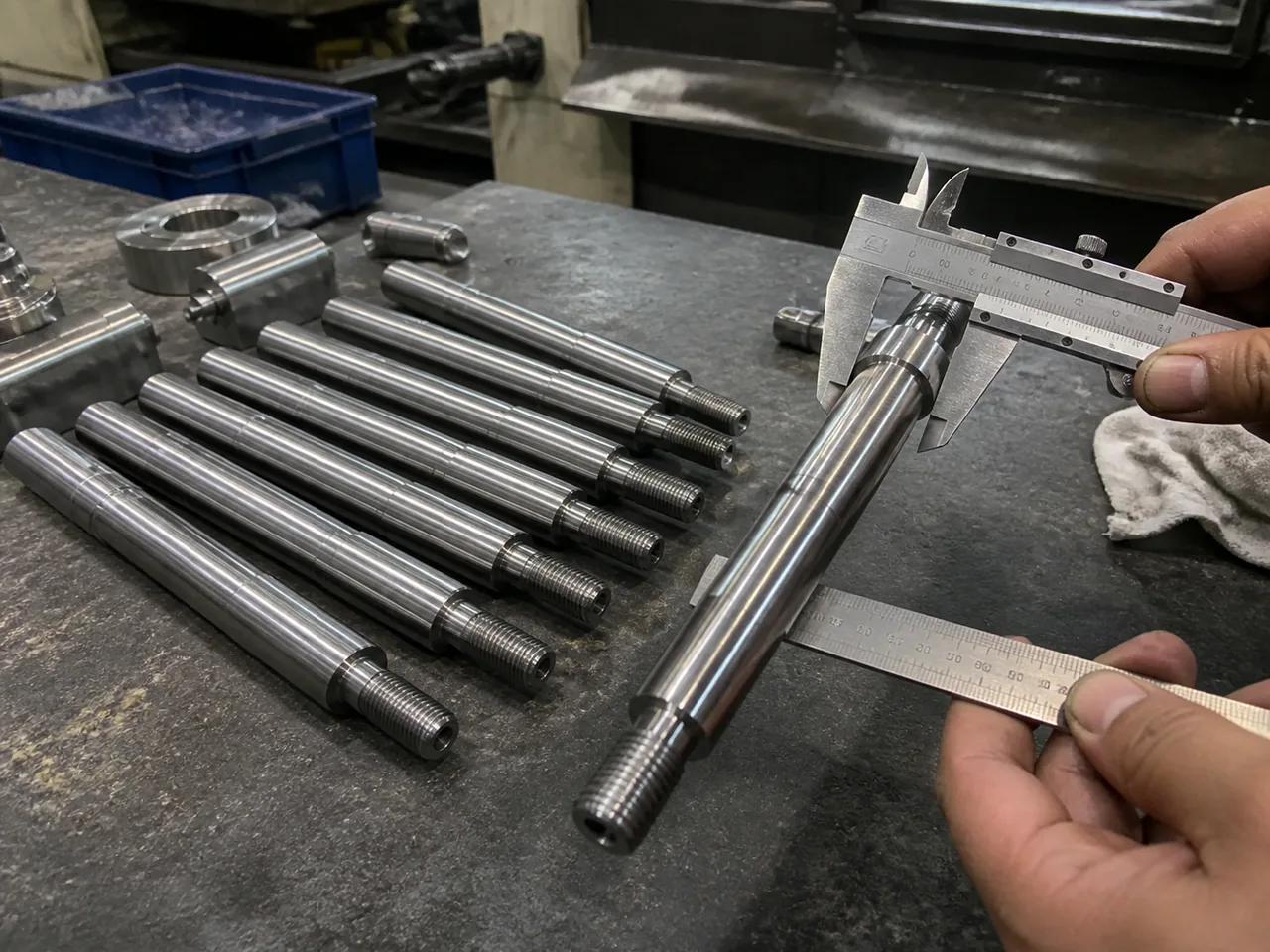 Stainless steel shaft CNC machining inspection case example