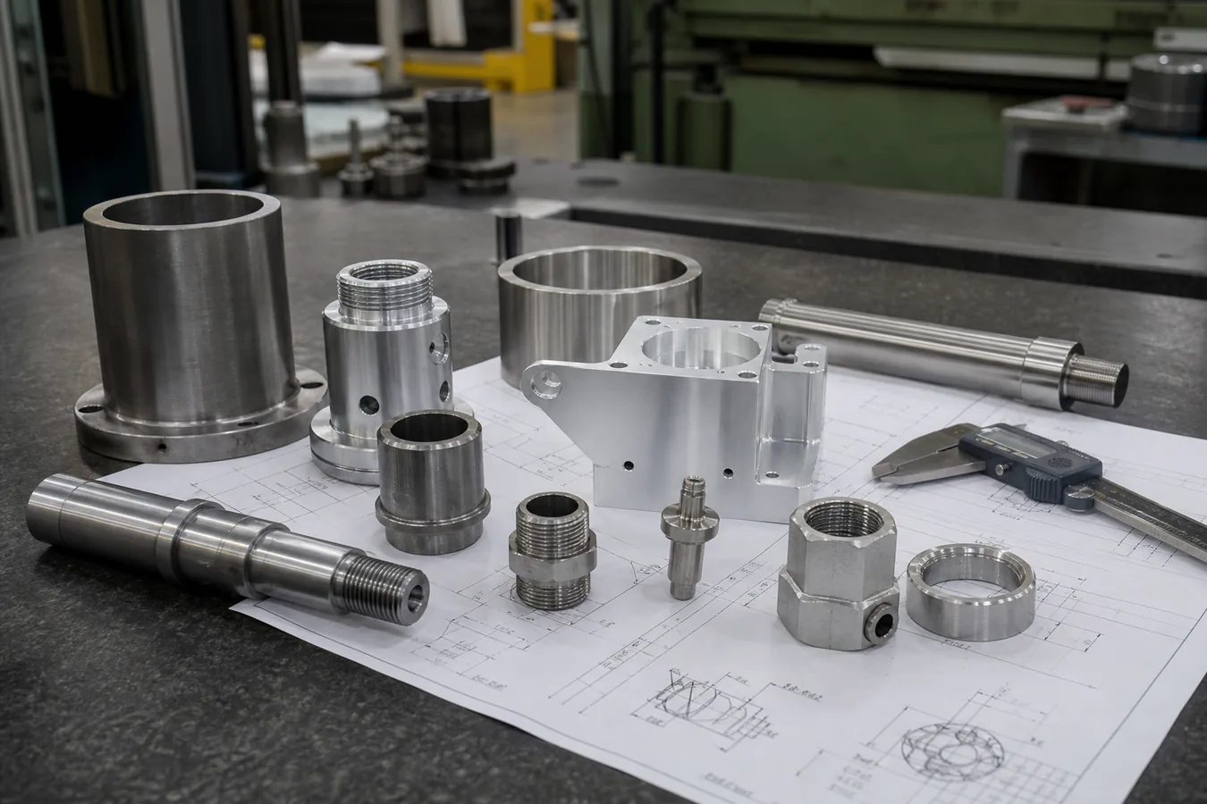 Custom Metal Parts Manufacturer from Drawings Custom CNC machined metal parts from engineering drawings