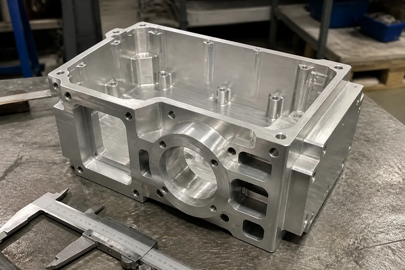 Custom Aluminum CNC Housing Machining aluminum CNC milled housing representative machining example