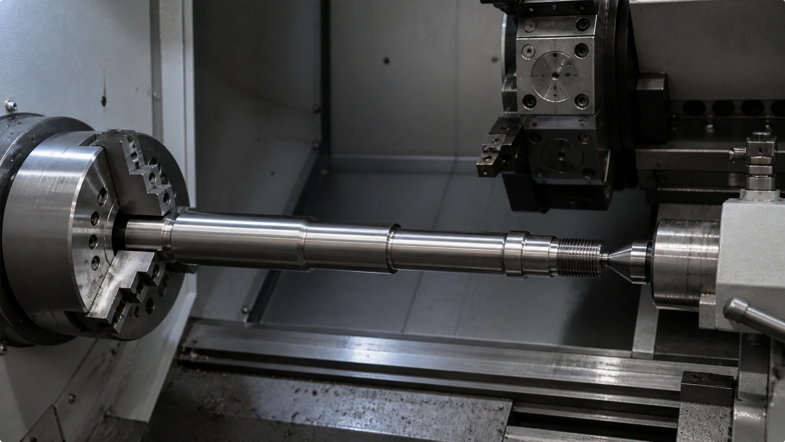 304 stainless steel CNC turned shaft machining case study