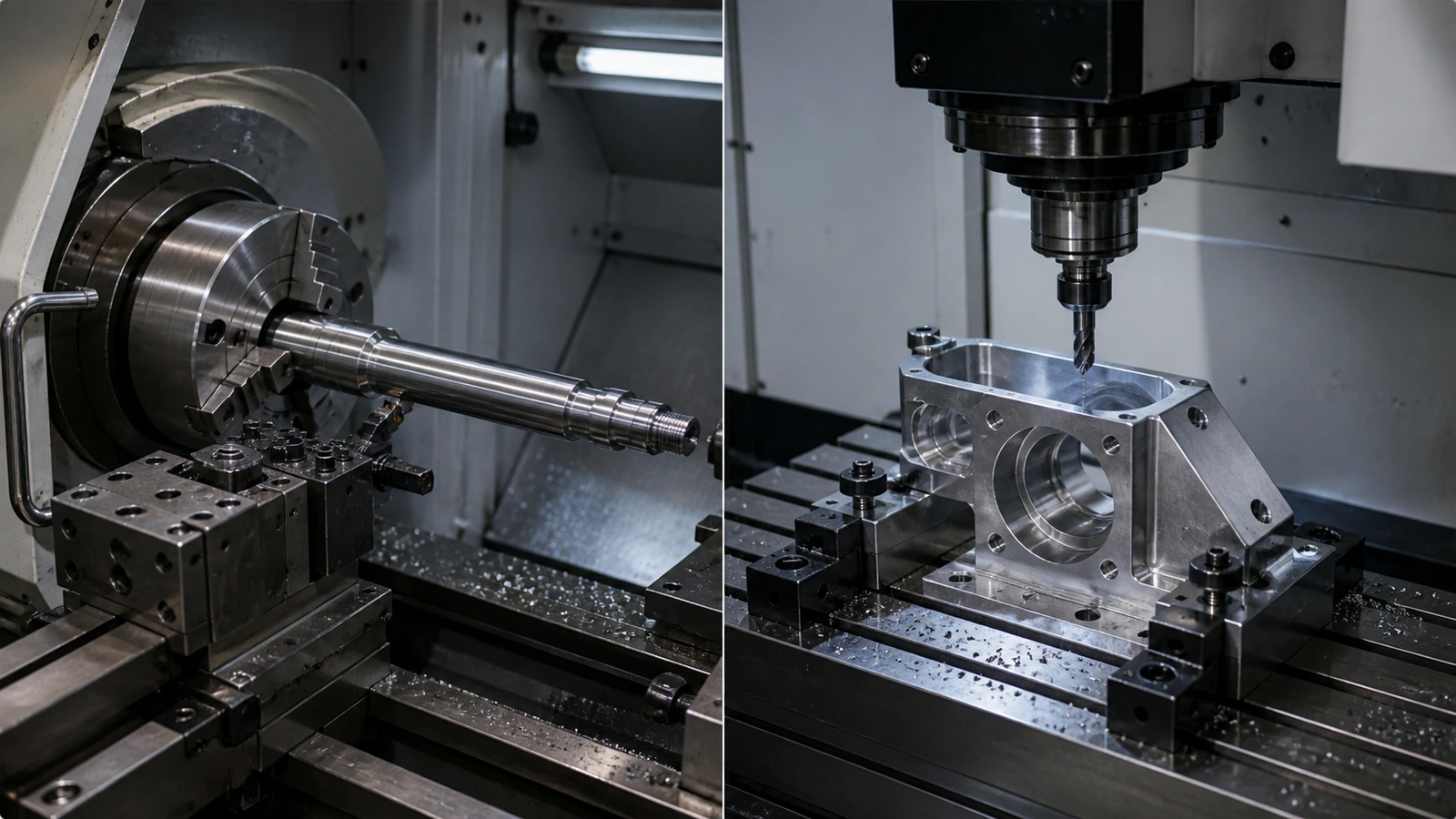 CNC Turning vs CNC Milling: How to Choose the Right Process CNC turning vs CNC milling process comparison