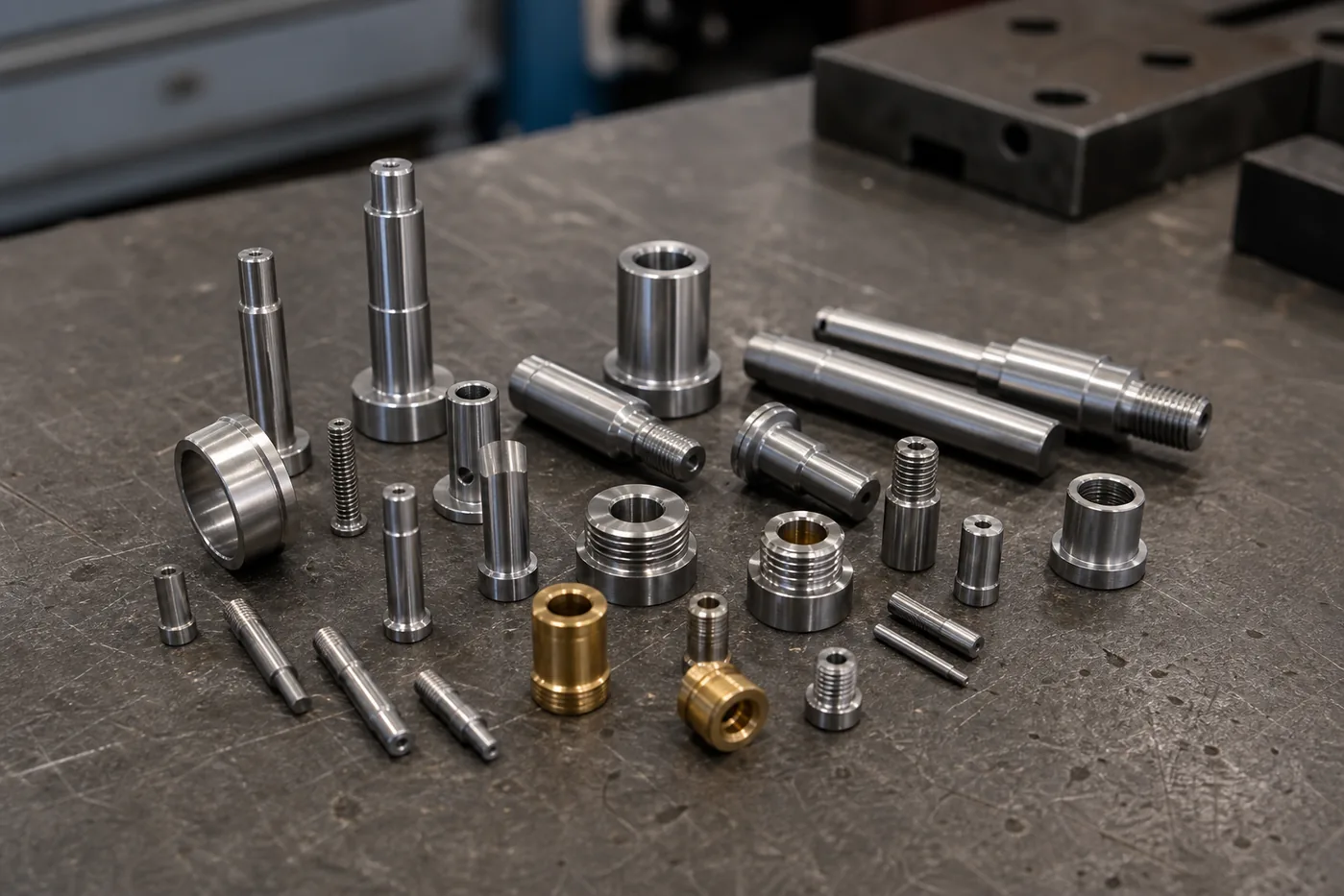 Small Precision Turned Parts Manufacturer Small precision turned parts representative machining example